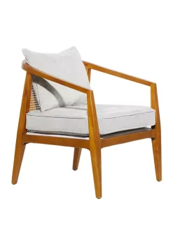 Promo 🔥 Contemporary Wood Accent Chair by Monroe Lane ✨