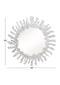 Deals 😍 Contemporary Aluminum Wall Mirror by Monroe Lane 🎁 -Monroe Lane Sales Belk 24853