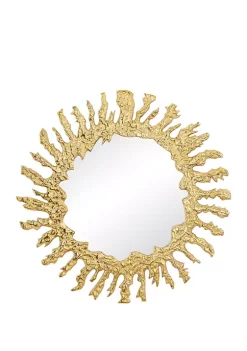 Deals 😍 Contemporary Aluminum Wall Mirror by Monroe Lane 🎁 -Monroe Lane Sales Belk 24855