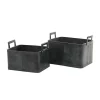 Best reviews of 💯 Modern Leather Storage Basket - Set of 2 by Monroe Lane ❤️