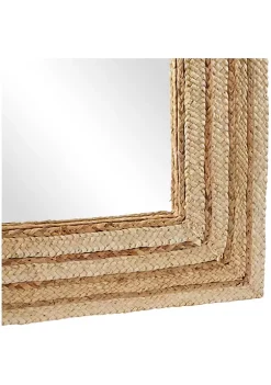 Best Sale 👏 Natural Wood Wall Mirror by Monroe Lane 🔔 -Monroe Lane Sales Belk 24908