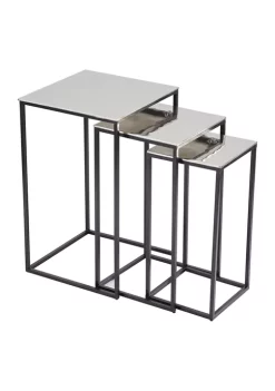 Best Sale 🔥 Contemporary Aluminum Accent Table - Set of 3 by Monroe Lane ✨
