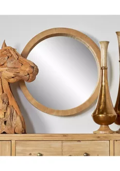 Flash Sale ⭐ Contemporary Wood Wall Mirror by Monroe Lane ⭐ -Monroe Lane Sales Belk 24972