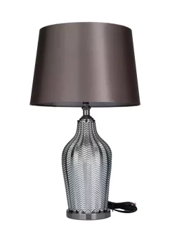 Hot Sale 🔥 Contemporary Linen Table Lamp by Monroe Lane 💯 -Monroe Lane Sales Belk 24977