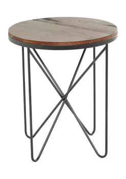 Flash Sale 🔔 Rustic Metal Accent Table by Monroe Lane 🔥