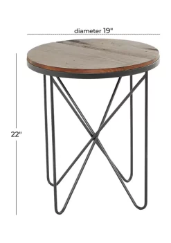 Flash Sale 🔔 Rustic Metal Accent Table by Monroe Lane 🔥 -Monroe Lane Sales Belk 24981