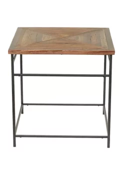 Outlet 🎁 Rustic Metal Accent Table by Monroe Lane 🎉
