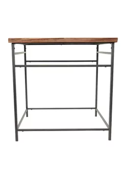 Outlet 🎁 Rustic Metal Accent Table by Monroe Lane 🎉 -Monroe Lane Sales Belk 24995