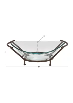 Budget 💯 Modern Tempered Glass Serving Bowl by Monroe Lane 😍 -Monroe Lane Sales Belk 25006