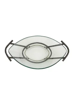 Budget 💯 Modern Tempered Glass Serving Bowl by Monroe Lane 😍 -Monroe Lane Sales Belk 25007