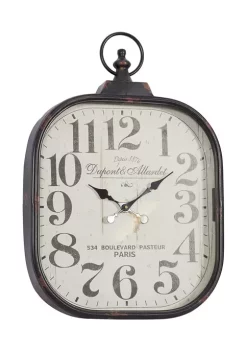 Best Pirce 🎉 Vintage Metal Wall Clock by Monroe Lane 👍 -Monroe Lane Sales Belk 2503
