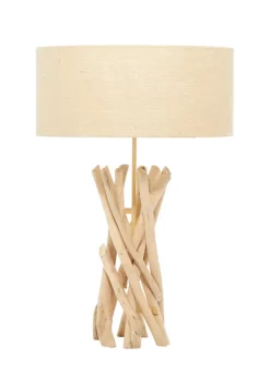Cheapest 👍 Rustic Wood Table Lamp by Monroe Lane ✨ -Monroe Lane Sales Belk 25045
