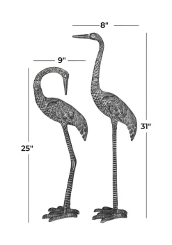Outlet 🧨 Traditional Aluminum Garden Sculpture - Set of 2 by Monroe Lane 💯 -Monroe Lane Sales Belk 25049