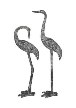 Outlet 🧨 Traditional Aluminum Garden Sculpture - Set of 2 by Monroe Lane 💯 -Monroe Lane Sales Belk 25051