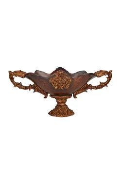 Buy 🎉 Traditional Polystone Decorative Bowl by Monroe Lane 👍 -Monroe Lane Sales Belk 25057