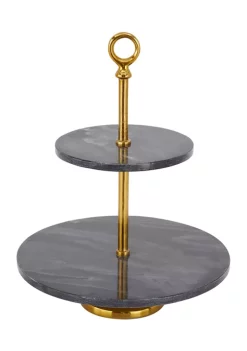 Coupon ✔️ Glam Marble Tiered Server by Monroe Lane 💯 -Monroe Lane Sales Belk 25086
