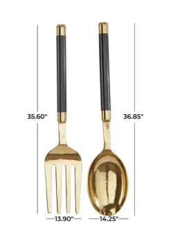 Best Sale 🧨 Eclectic Aluminum Wall Decor - Set of 2 by Monroe Lane 🔥 -Monroe Lane Sales Belk 25137