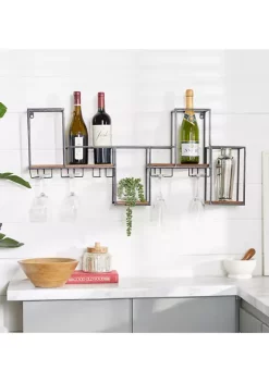 Cheap 😍 Contemporary Metal Wall Wine Rack by Monroe Lane 😉