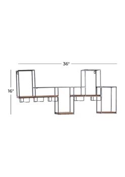 Cheap 😍 Contemporary Metal Wall Wine Rack by Monroe Lane 😉 -Monroe Lane Sales Belk 25143