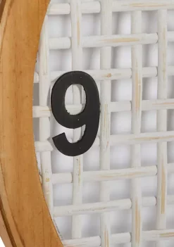 New 🎉 Farmhouse Wood Wall Clock by Monroe Lane 😀 -Monroe Lane Sales Belk 25220