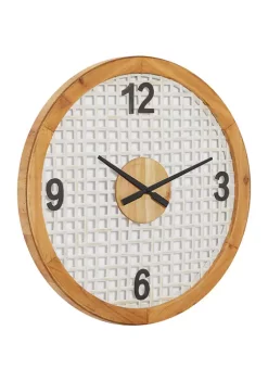 New 🎉 Farmhouse Wood Wall Clock by Monroe Lane 😀 -Monroe Lane Sales Belk 25222