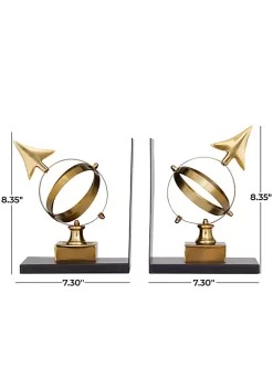 Brand new ❤️ Nautical Stainless Steel Bookends - Set of 2 by Monroe Lane 🌟 -Monroe Lane Sales Belk 25280