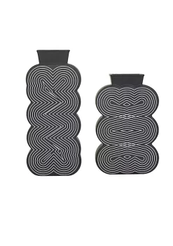 Wholesale 💯 Contemporary Ceramic Vase - Set of 2 by Monroe Lane 🛒