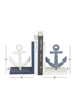 Cheapest 🔥 Nautical Metal Bookends - Set of 2 by Monroe Lane 🔔 -Monroe Lane Sales Belk 25352