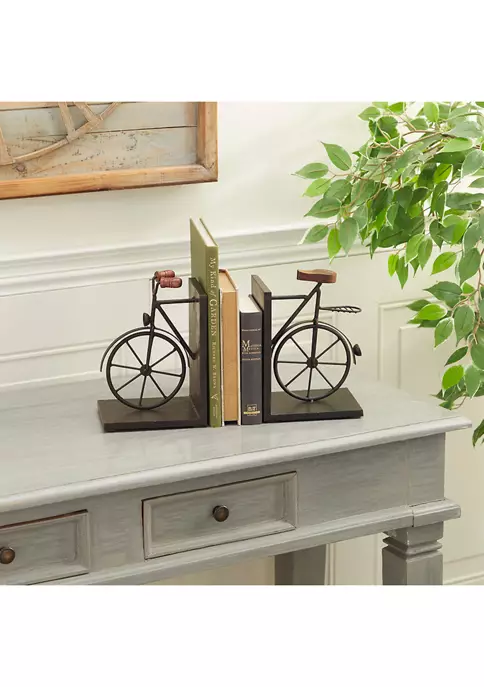 Outlet β Traditional Metal Bookends - Set of 2 by Monroe Lane π 2 Outlet β Traditional Metal Bookends - Set of 2 by Monroe Lane π - Image 2