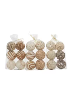 Brand new 🥰 Coastal Dried Plant Orbs & Vase Filler - Set of 3 by Monroe Lane ❤️ -Monroe Lane Sales Belk 25387