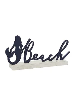 Promo ⌛ Coastal Metal Decorative Sign by Monroe Lane 🧨