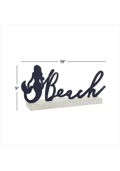 Promo ⌛ Coastal Metal Decorative Sign by Monroe Lane 🧨 -Monroe Lane Sales Belk 25392