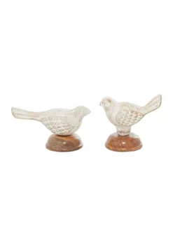 New 🎁 Farmhouse Wood Sculpture - Set of 2 by Monroe Lane 🛒