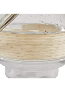 Budget 🥰 Contemporary Glass Lantern by Monroe Lane 👍 -Monroe Lane Sales Belk 25436