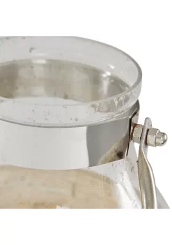 Budget 🥰 Contemporary Glass Lantern by Monroe Lane 👍 -Monroe Lane Sales Belk 25438