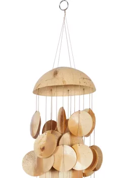 Best Sale 👍 Coastal Capiz Shell Windchime by Monroe Lane 😀 -Monroe Lane Sales Belk 25443