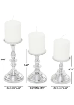 Best deal ⭐ Traditional Aluminum Candle Holder - Set of 3 by Monroe Lane 🔔 -Monroe Lane Sales Belk 2547