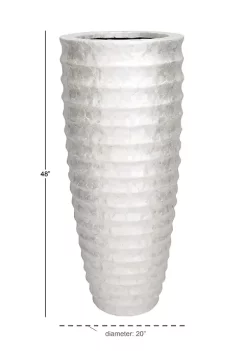 Deals 🎉 Coastal Capiz Shell Vase by Monroe Lane ⭐ -Monroe Lane Sales Belk 25496