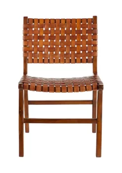 Deals 🔥 Contemporary Teak Wood Dining Chair - Set of 2 by Monroe Lane 🤩 -Monroe Lane Sales Belk 25509