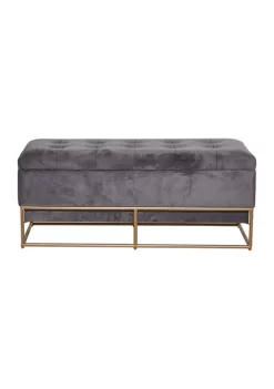 Promo 🧨 Glam Metal Storage Bench by Monroe Lane ⭐