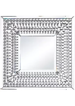 Best Pirce 🧨 Glam Glass Wall Mirror by Monroe Lane ✔️ -Monroe Lane Sales Belk 25597