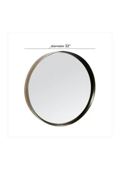 Cheapest 👏 Modern Metal Wall Mirror by Monroe Lane ❤️ -Monroe Lane Sales Belk 25676