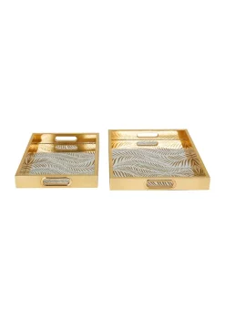 Best reviews of 😀 Glam Plastic Tray - Set of 2 by Monroe Lane ✨