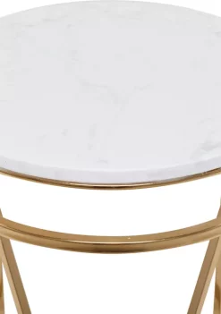 Coupon 👏 Contemporary Metal Accent Table by Monroe Lane 🎁 -Monroe Lane Sales Belk 25694