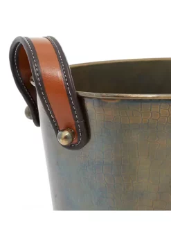 Hot Sale 🥰 Contemporary Metal Ice Bucket by Monroe Lane 🔔 -Monroe Lane Sales Belk 25711