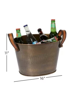 Hot Sale 🥰 Contemporary Metal Ice Bucket by Monroe Lane 🔔 -Monroe Lane Sales Belk 25712