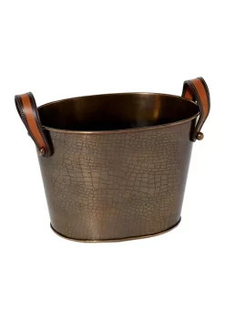 Hot Sale 🥰 Contemporary Metal Ice Bucket by Monroe Lane 🔔 -Monroe Lane Sales Belk 25713