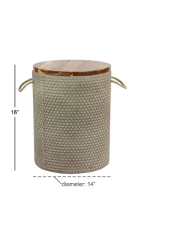 Budget 💯 Modern Cement Outdoor Accent Table by Monroe Lane ⌛ -Monroe Lane Sales Belk 25743