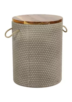 Budget 💯 Modern Cement Outdoor Accent Table by Monroe Lane ⌛ -Monroe Lane Sales Belk 25745