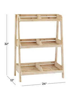 Promo 🔥 Modern Farmhouse Wood Plantstand by Monroe Lane ❤️ -Monroe Lane Sales Belk 25765